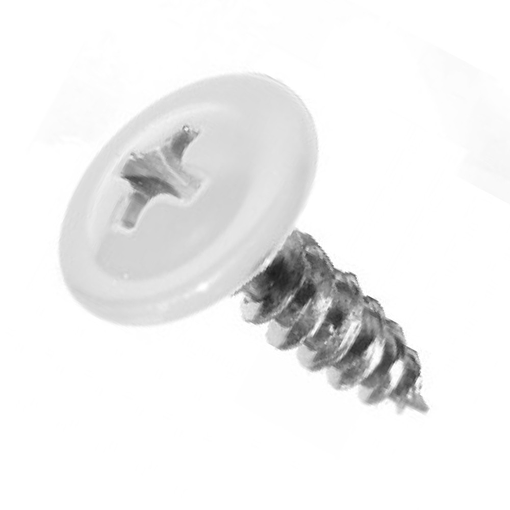 Саморез пресс-шайба острые 4,2х19 RAL 9003 (1000 шт).  Цена за шт