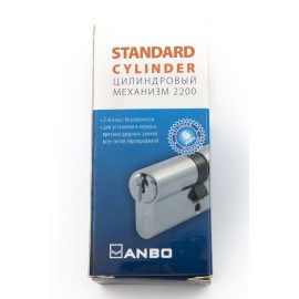Цилиндр замка ключ-ключ 40х45мм ANBO 3 ключа англ.