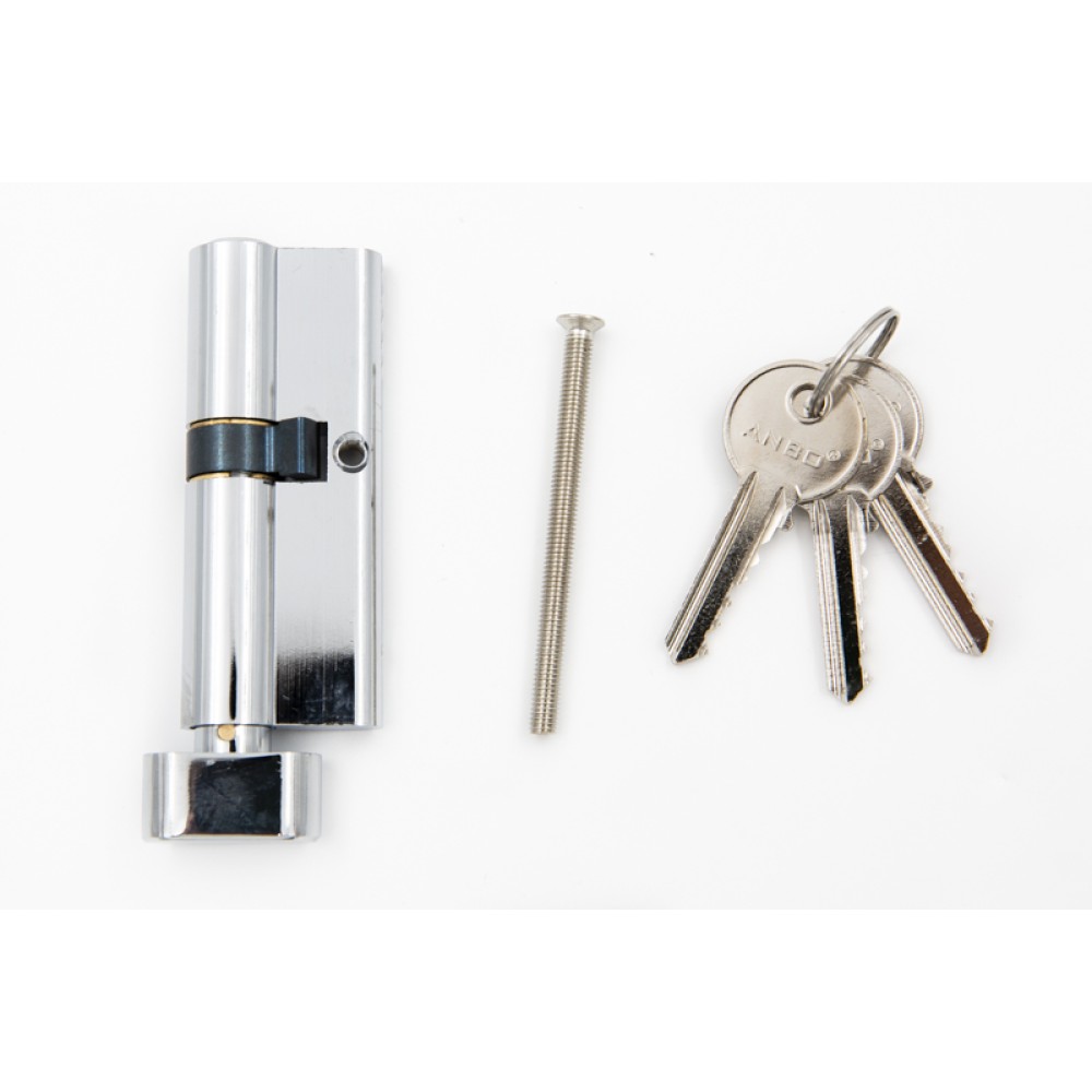 Цилиндр замка ключ-барашек 35х45мм ANBO 3 ключа англ.