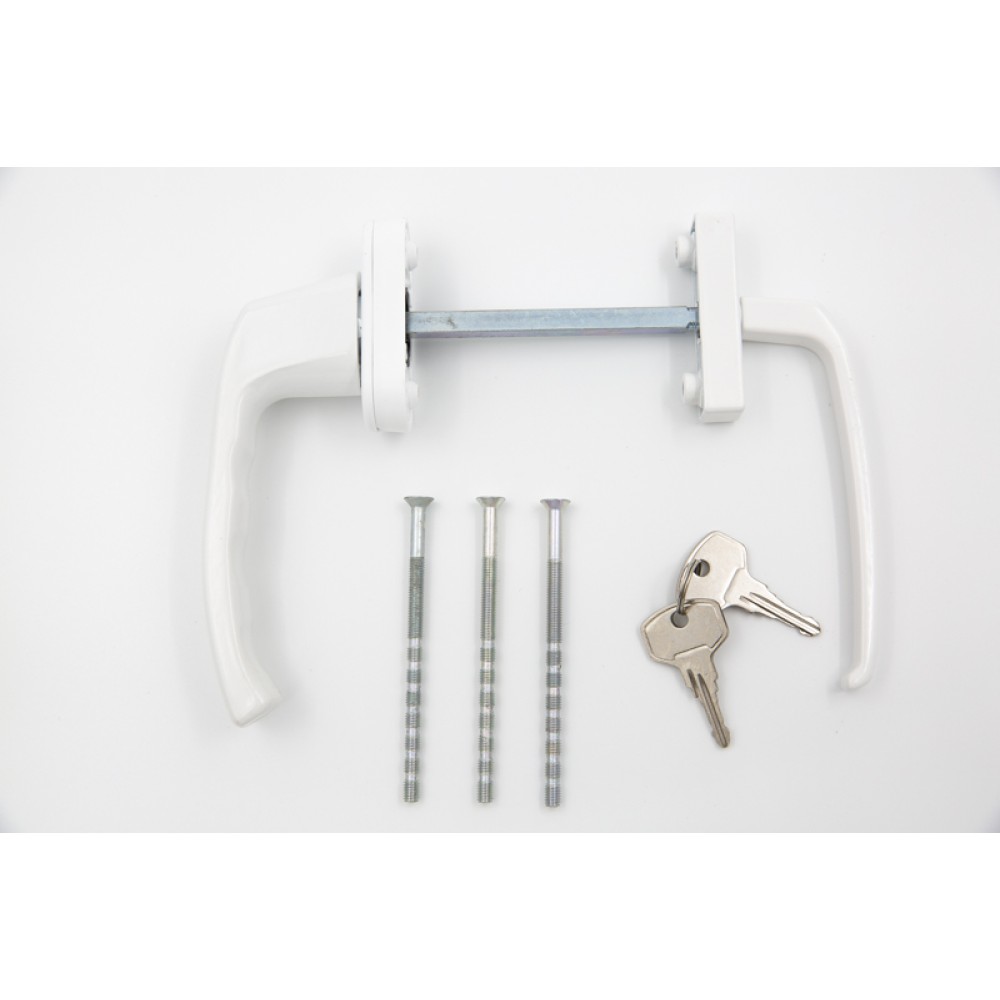 Гарнитур нажимной балконный асимметричный с замком