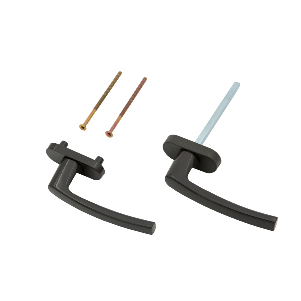 Гарнитур нажимной балконный цвет коричневый