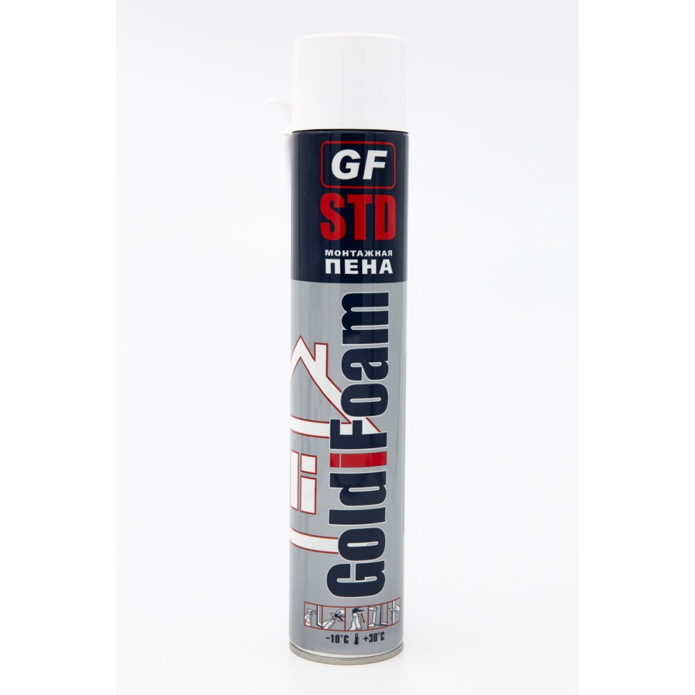 Пена GoldiFoam с трубочкой 750мл 650г (12шт или 1шт).  Цена за шт