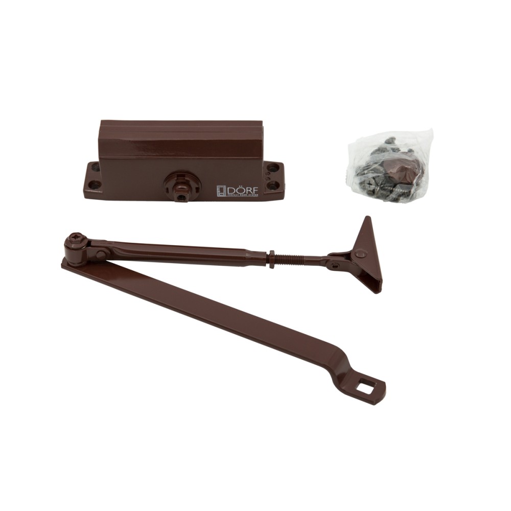 Доводчик DORF до 45кг цвет коричневый