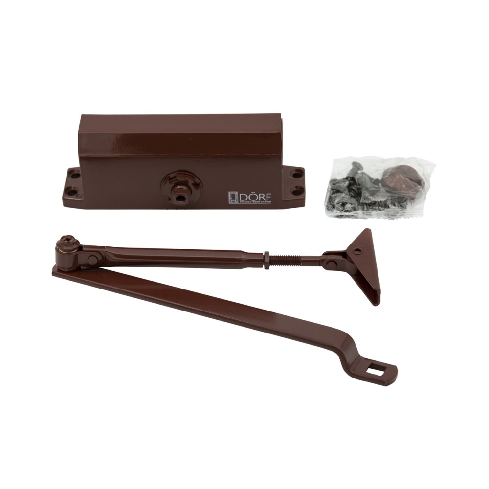 Доводчик DORF до 80кг и 950мм цвет коричневый