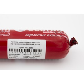 Герметик акриловый внешний Ecoroom Серый Антрацит туба 600мл.  Цена за шт