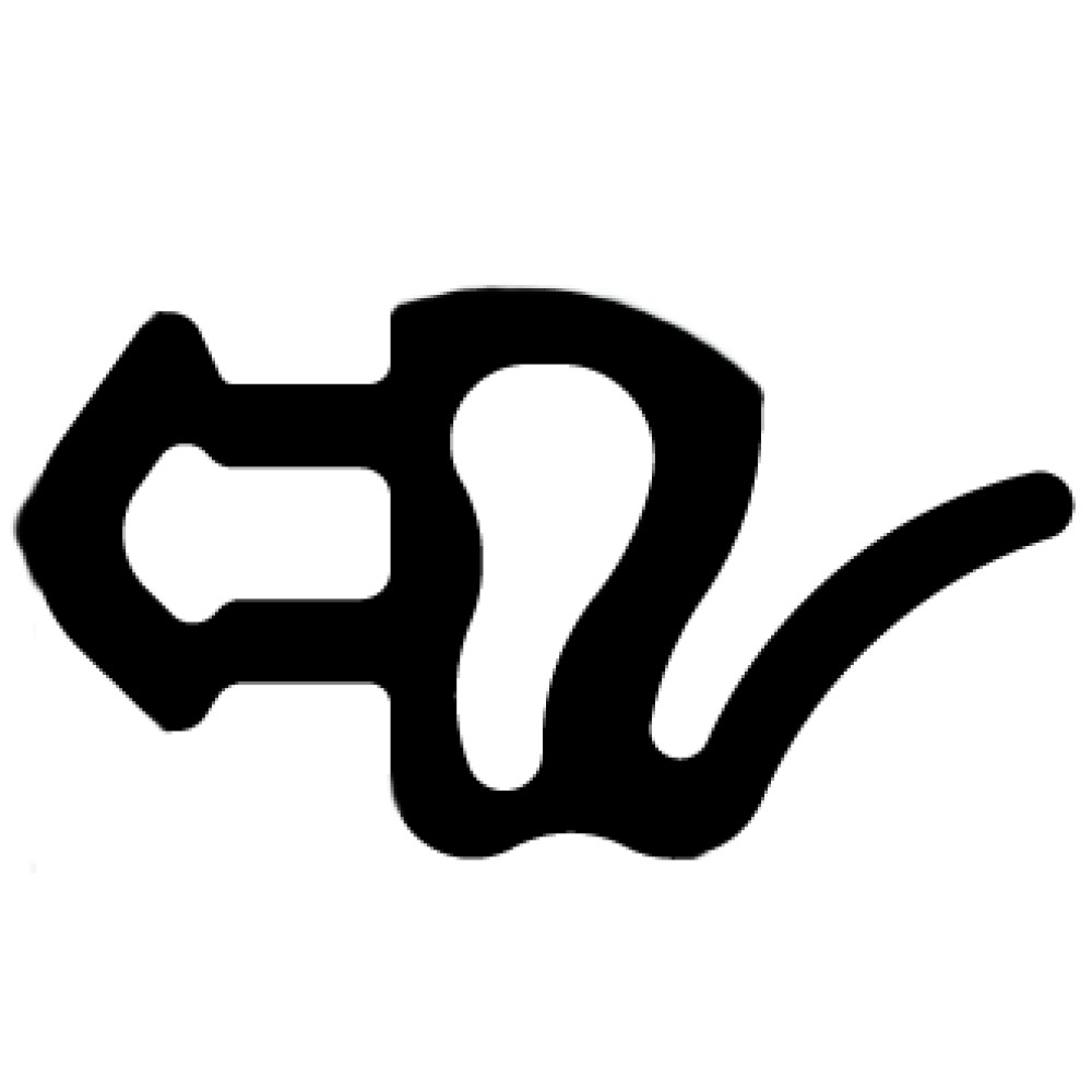 Резина уплотн.  KBE 228, для рам и створок,черный 400м Беларусь.  Цена за кор