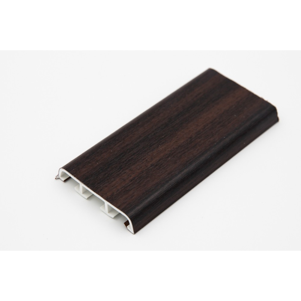 Нащельник жёсткий 78мм цвет Махагон длина 6м.  Цена за м