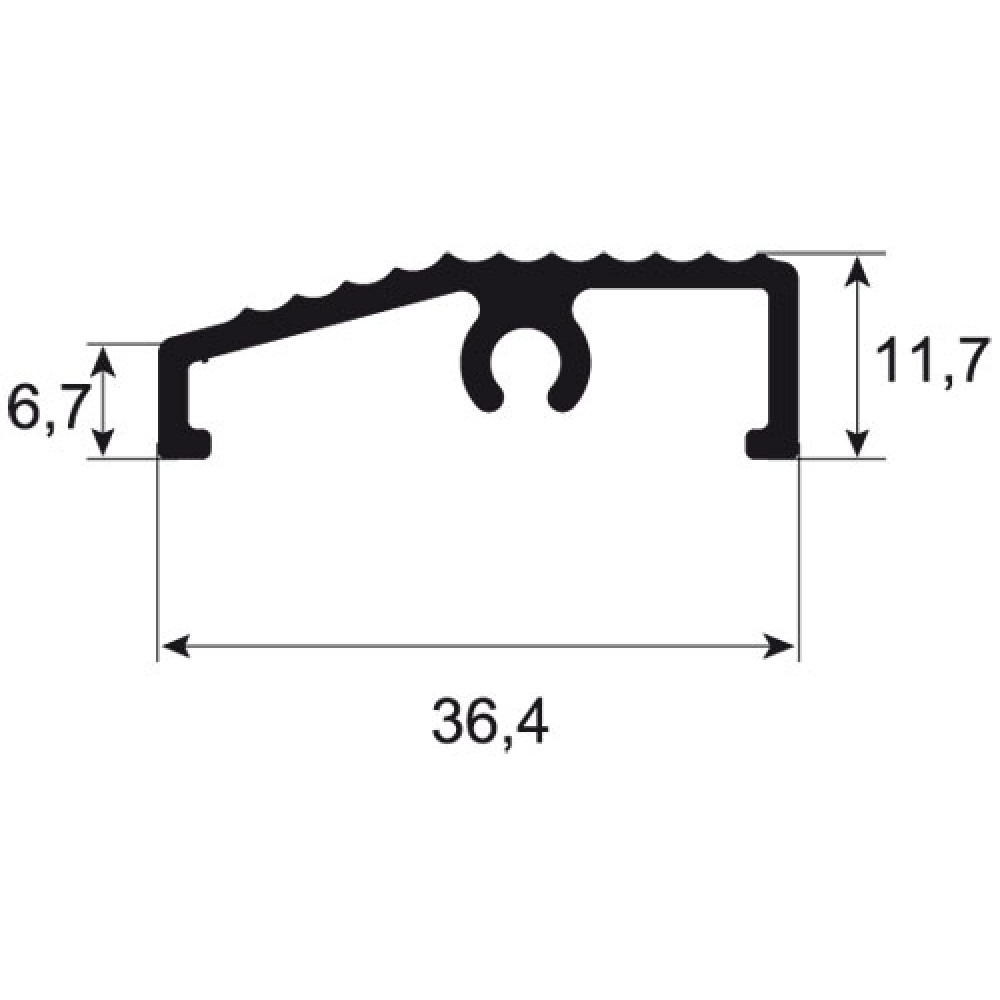 Порог ALL5/89X, 6м (10 шт.), Россия.  Цена за м