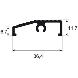 Порог ALL5/89X, 6м (10 шт.), Россия.  Цена за м
