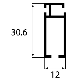Профиль SLID москитной сетки рамный,6м Slid 50 (20шт) Россия.  Цена за м