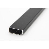 Профиль москитный рамный 25мм 6м цвет 9005.  Цена за м