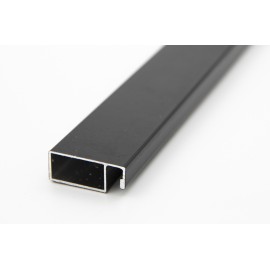 Профиль москитный рамный 25мм 6м цвет 9005.  Цена за м