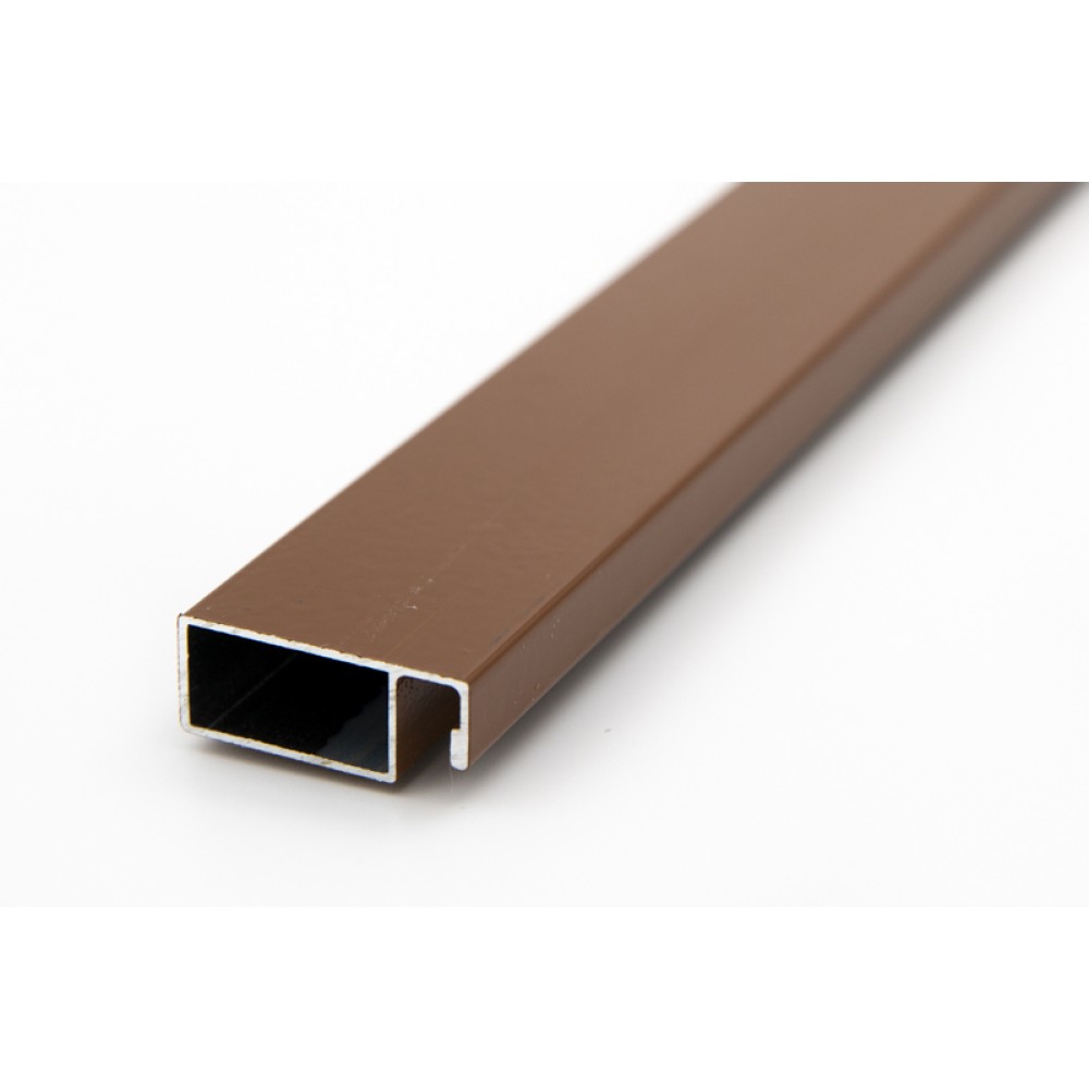 Профиль москитный рамный 25мм 6м цвет 8003.  Цена за м