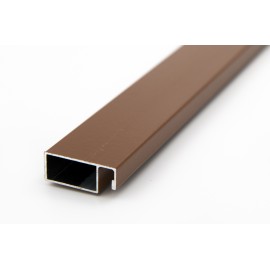 Профиль москитный рамный 25мм 6м цвет 8003.  Цена за м