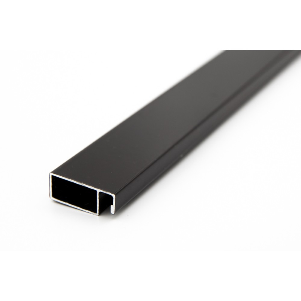 Профиль москитный рамный 25мм 6м цвет 8019.  Цена за м