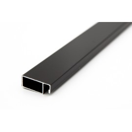 Профиль москитный рамный 25мм 6м цвет 8019.  Цена за м