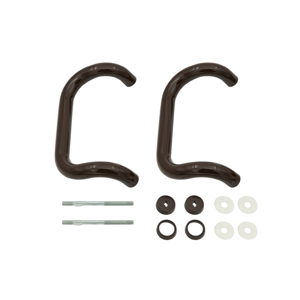 Ручка дверная большая 250мм скоба Россия (компл.) цвет коричневый Ручка дверная большая 250мм скоба Россия (компл.) цвет коричневый