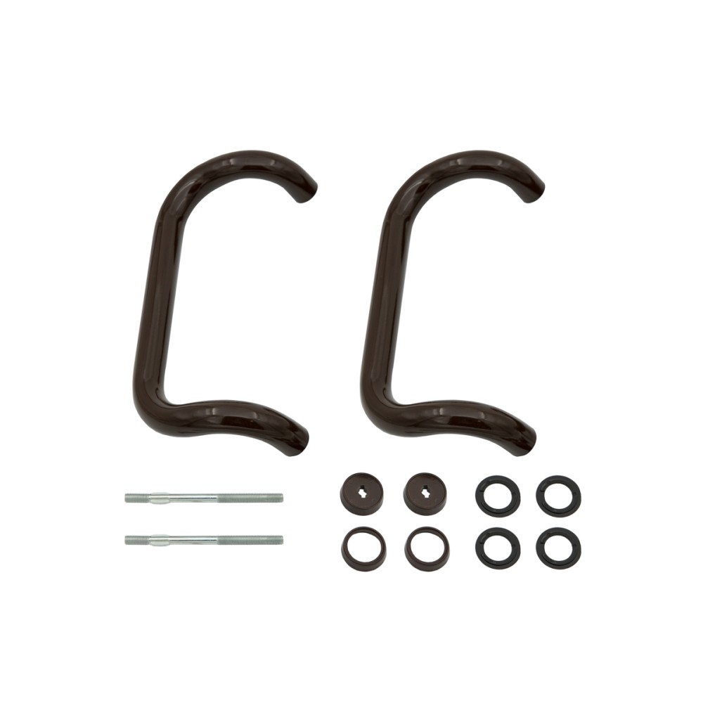 Ручка дверная большая 300мм скоба Россия (компл.) цвет коричневый Ручка дверная большая 300мм скоба Россия (компл.) цвет коричневый