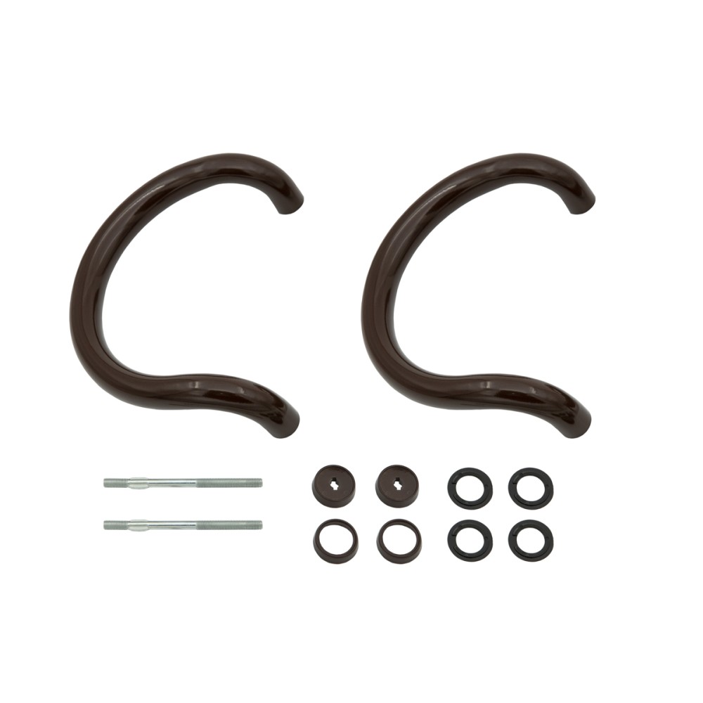 Ручка дверная большая 250мм дуга Россия (компл.) цвет коричневый Ручка дверная большая 250мм дуга Россия (компл.) цвет коричневый