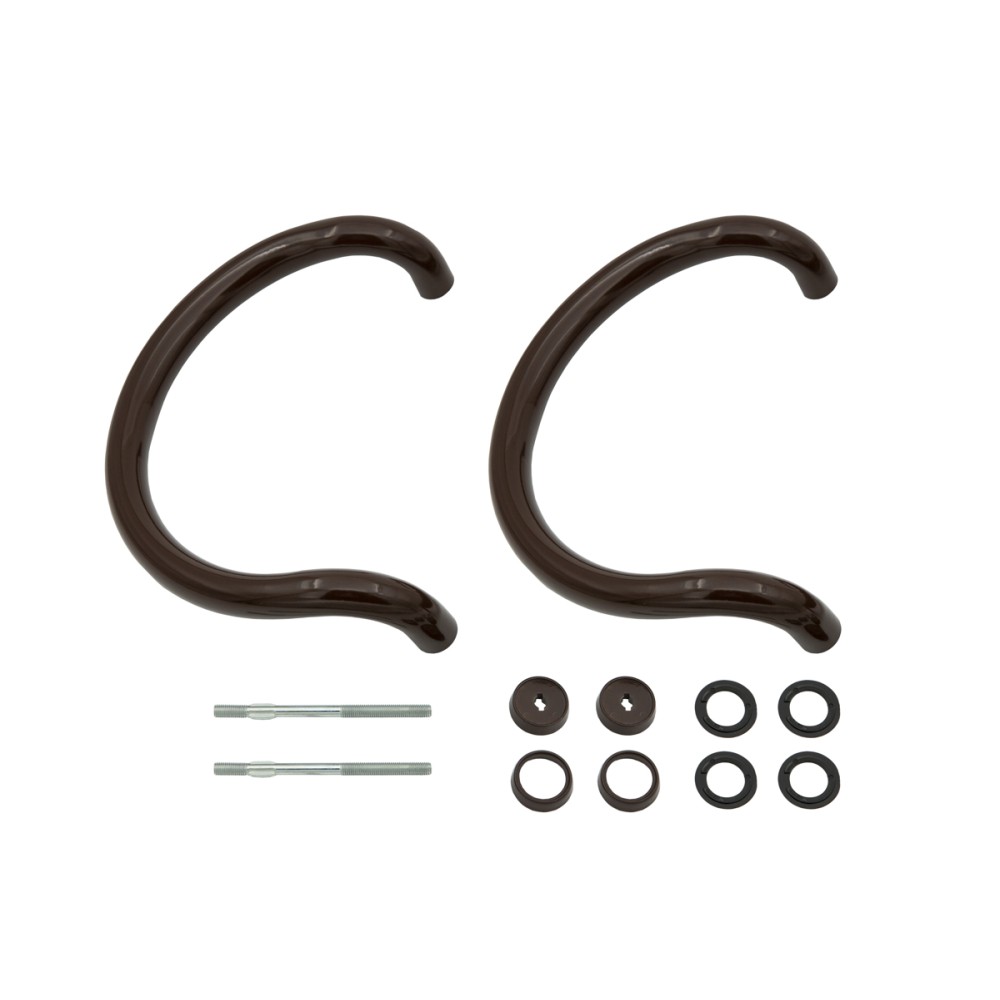 Ручка дверная большая 300мм дуга Россия (компл.) цвет коричневый Ручка дверная большая 300мм дуга Россия (компл.) цвет коричневый