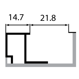 Штапик (под стекло 16-18мм) Р400-35 (6м х 12шт).  Цена за м