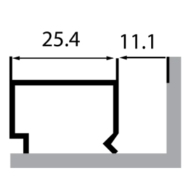 Штапик (под стекло 5мм) Р400-31 6м (20шт) Россия.  Цена за м