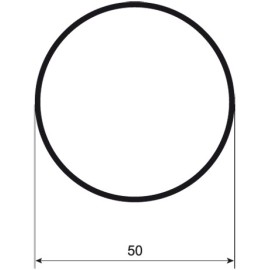 Труба круглая D 52 С640/51 6м (2шт) Россия.  Цена за м