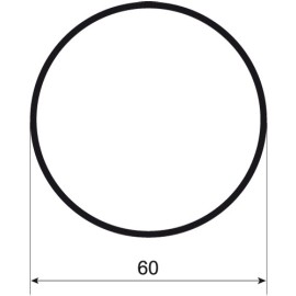 Труба круглая D60 С640/60, 6м (2шт) Россия.  Цена за м
