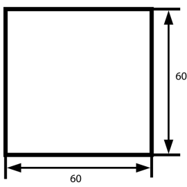 (6,4м)  Труба квадратная 60х60мм С640-66, 6м (4шт) Россия.  Цена за м