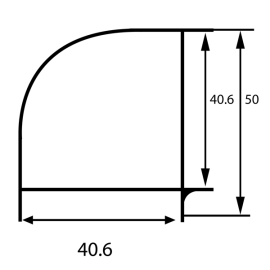 Угловой профиль 40*40 Р400-71 6,4м (6шт).  Цена за м